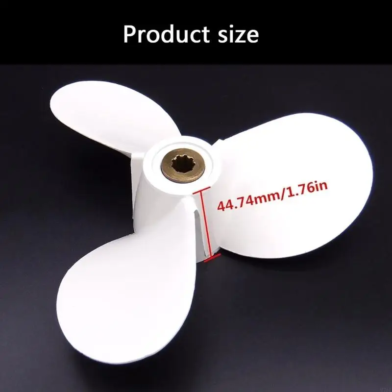 M76E 3-Blatt-Aluminiumpropeller 7 1 2x7 9 Splines für 4-6-Motoren – Detail 6