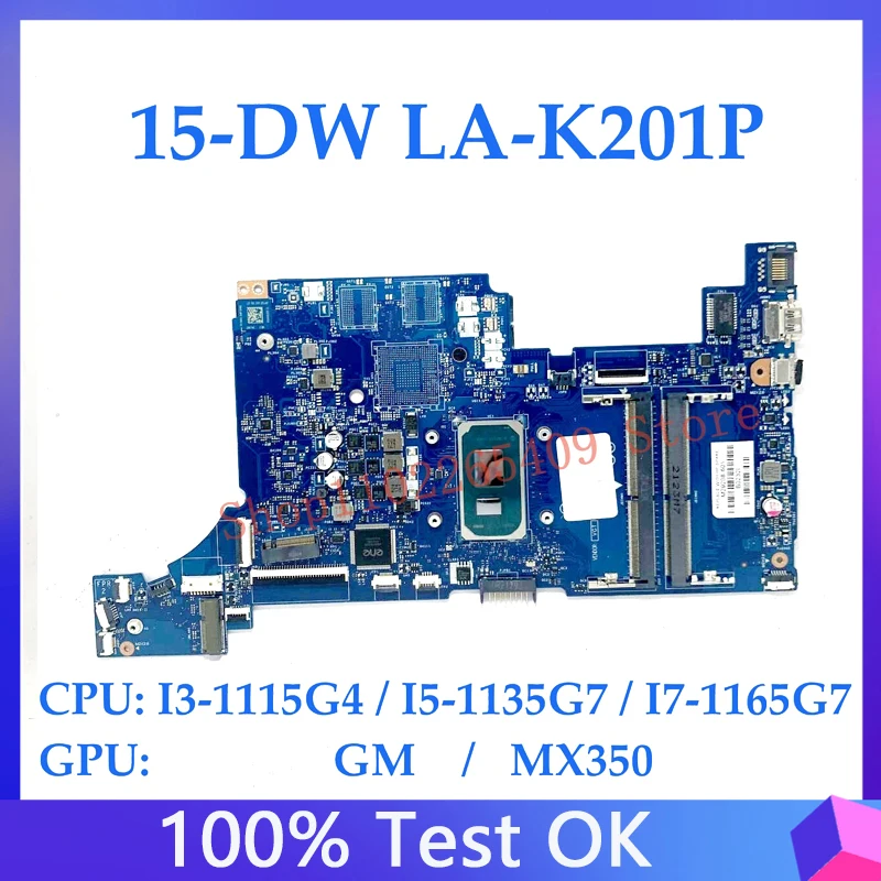 

M29208-601 M29209-601 M29210-601 M29211-601 For HP 15-DW Laptop Motherboard LA-K201P With I3 / I5 / I7 CPU GM / MX350 100%Tested