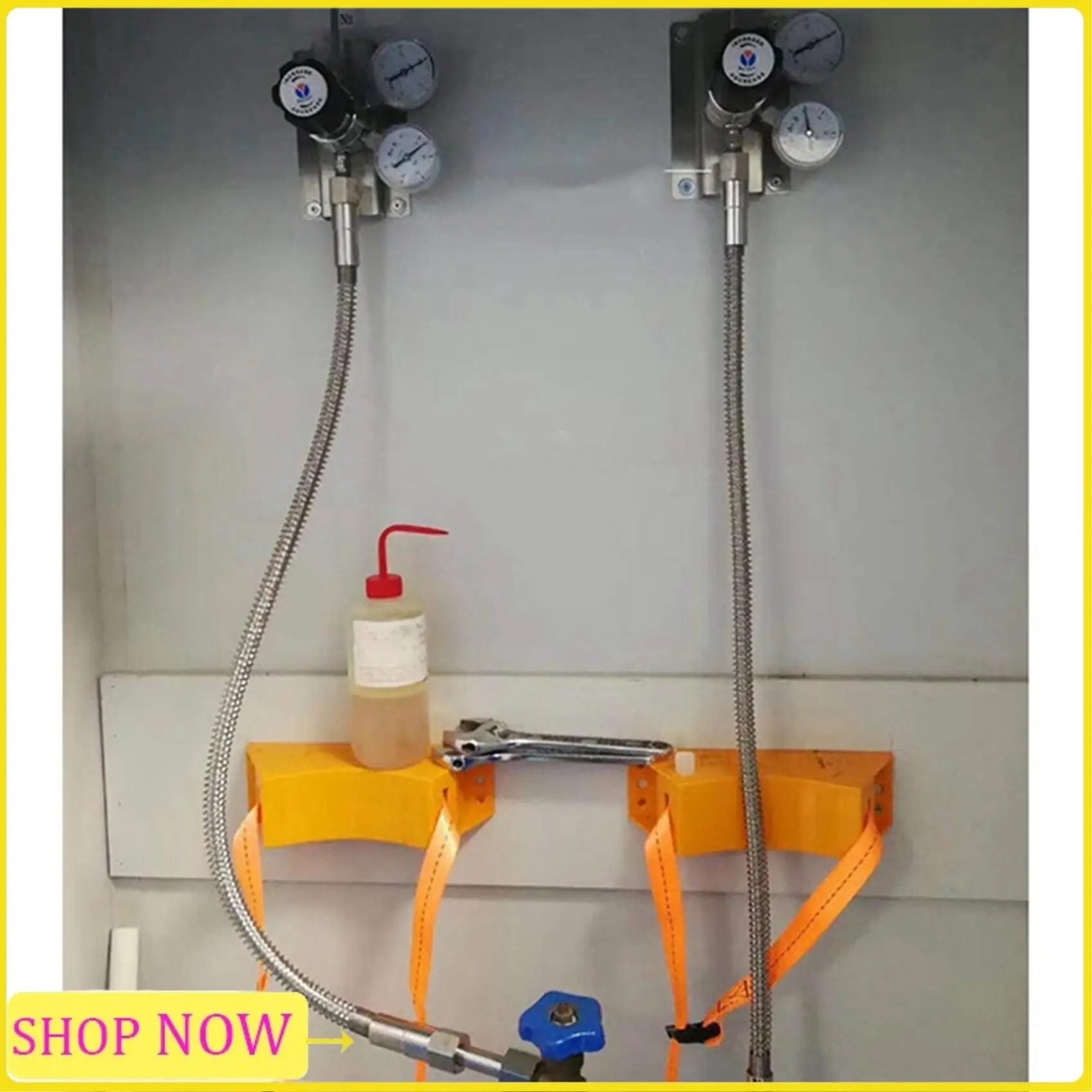 

Especial 2X Cylinder Mounted Bracket Gas Cylinder Bracket Durable ABS Gas Cylinder Holder For Camper Motorhome RV Caravan,Orange