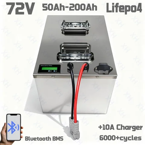 Batteria al litio XH 72V Lifepo4 50Ah -200Ah per scooter moto triciclo elettrico a quattro ruote