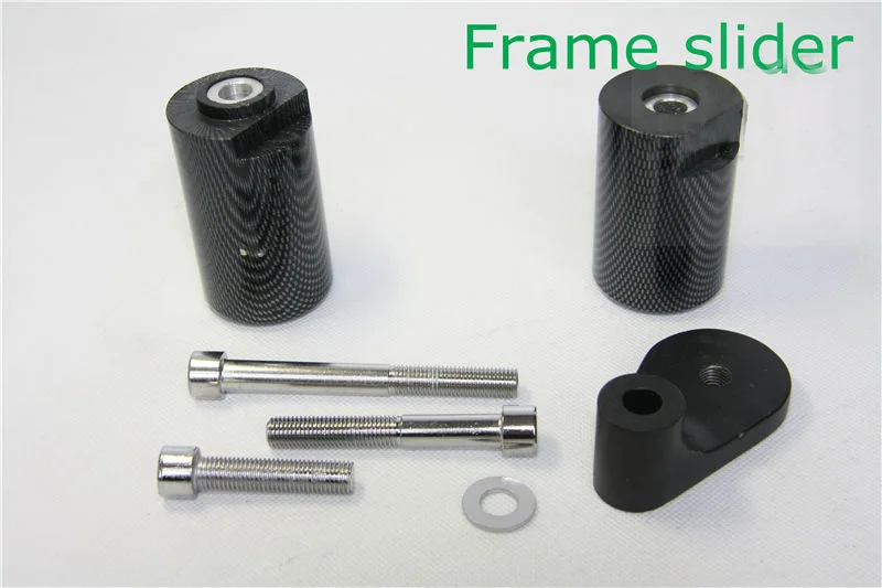 For 2001 2002 Suzuki GSX-R 1000 gsxr1000 K1 Motorcycle bike No Cut Frame Slider Crash Protector Black / Carbon