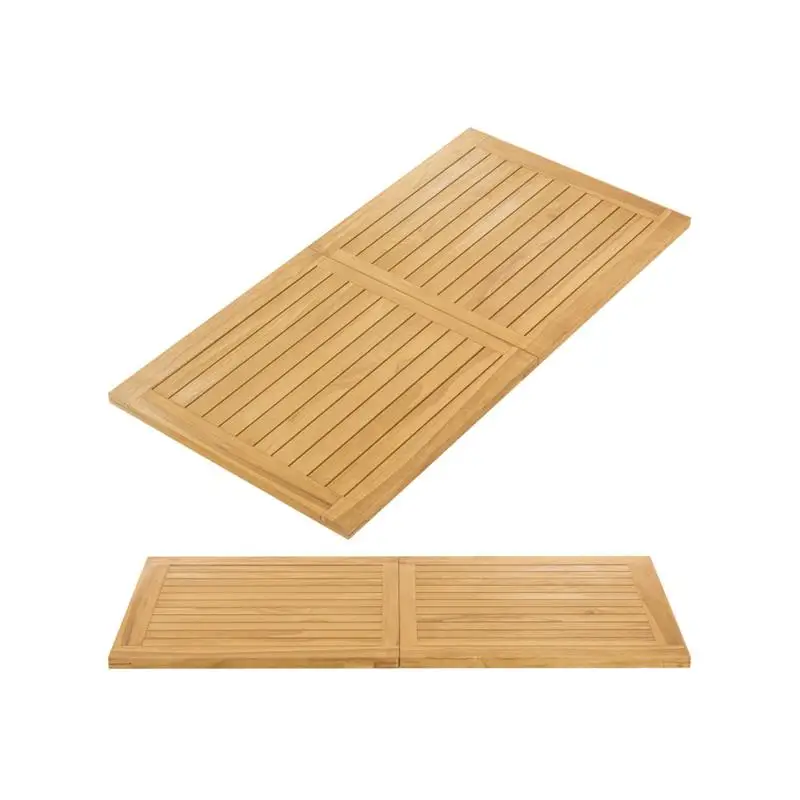 سطح طاولة مستطيل من خشب الساج مقاس 55 بوصة × 27.5 بوصة - تصميم متين وأنيق للاستخدام المنزلي أو المكتبي