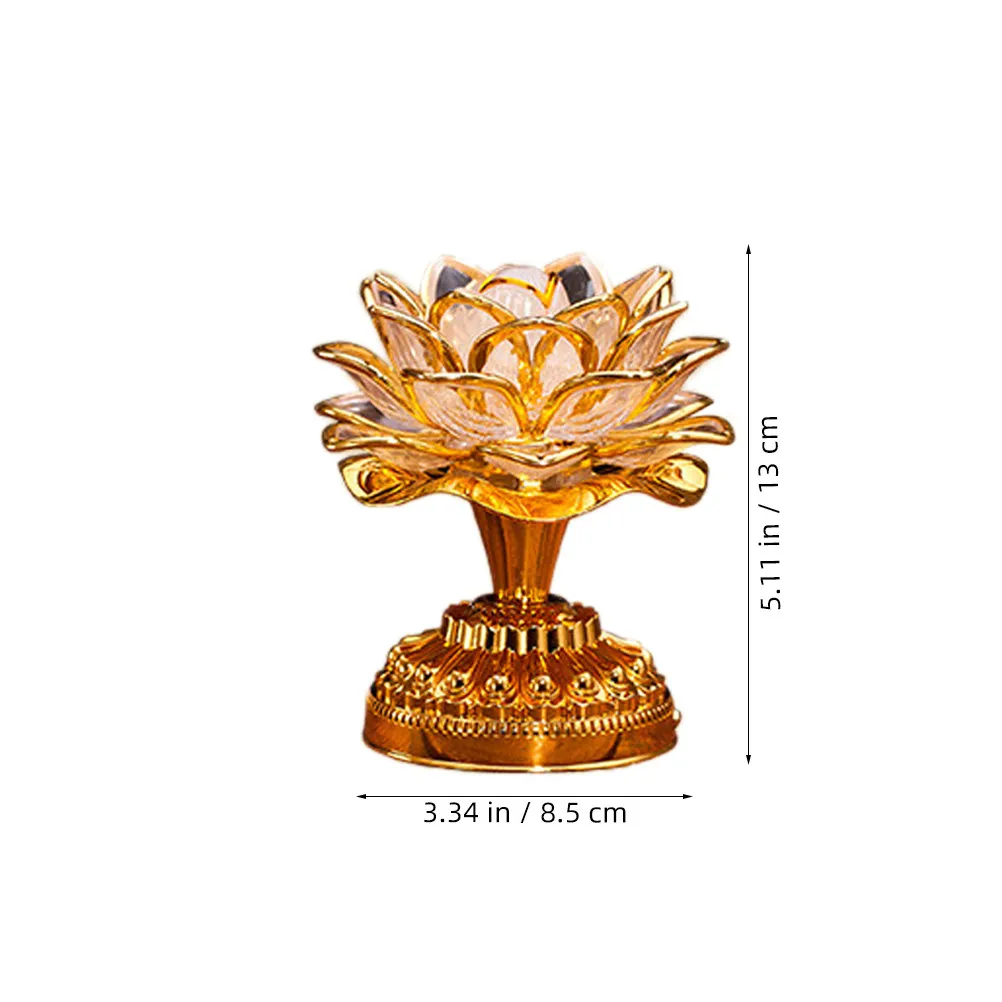 Lotus Lamp Colorful Led Buddhist Light Portable Waterproof Night Light For Home Decor Garden Outdoor Use view 6