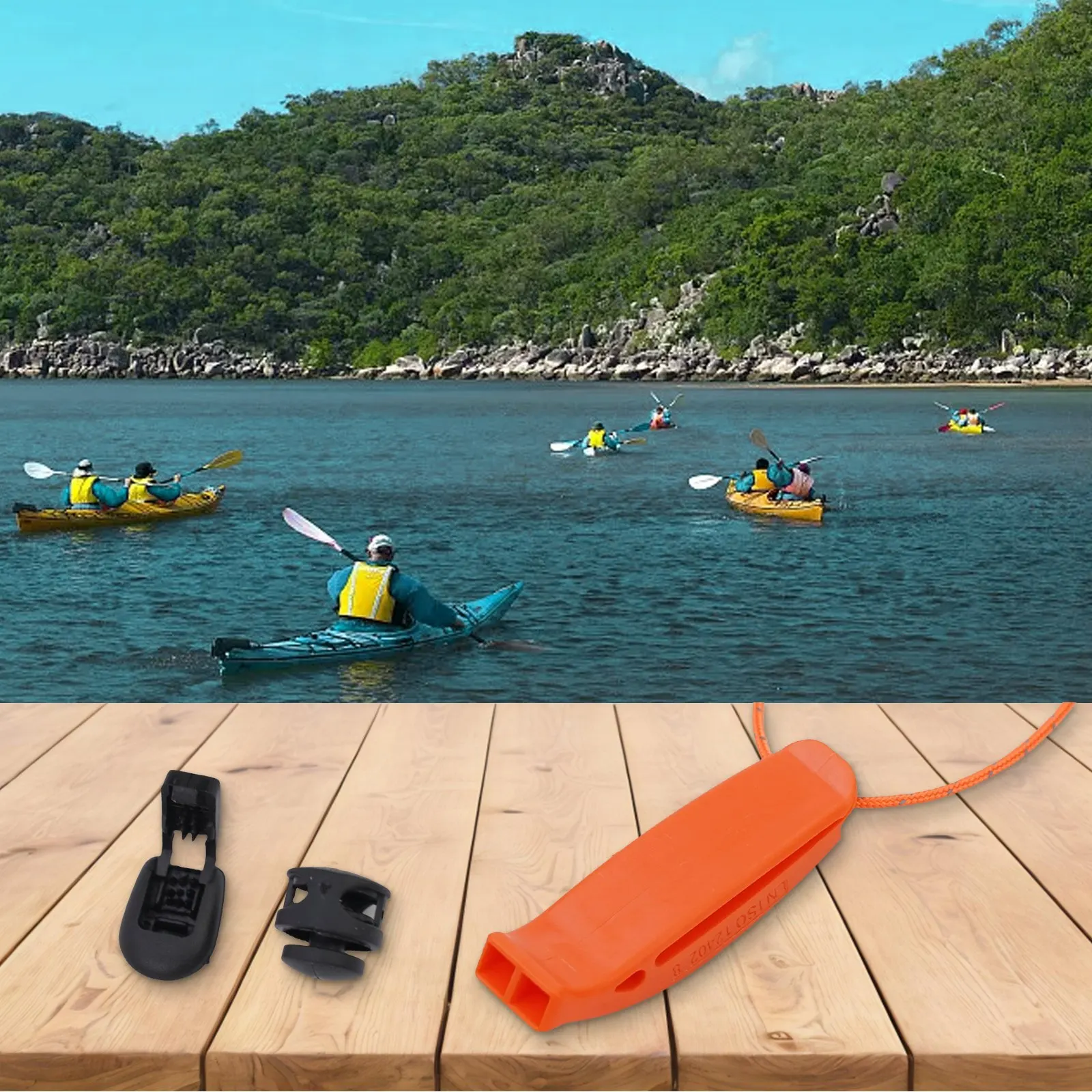 الرياضات المائية الغوص صافرة 1 قطعة 7.2*2*1.5 سنتيمتر افتتاح مزدوج تصميم المزدوج التردد PP المواد السلامة صافرة #3