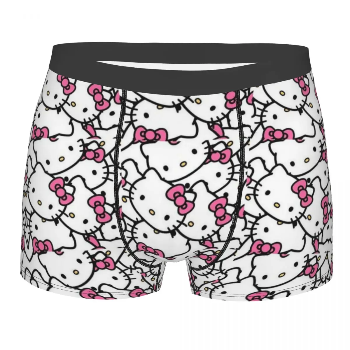 Custom Hello Kitty Boxers Shorts Mens Cartoon Briefs Underwear Novelty Underpants