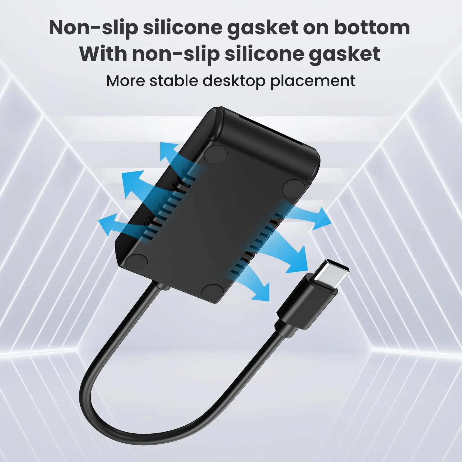 Hannord M.2 SSD Case 10Gbps Dual M.2 SATA/NVMe SSD a USB 3,1 carcasa externa tipo C adaptador SSD para NVME PCIE NGFF SATA Box
