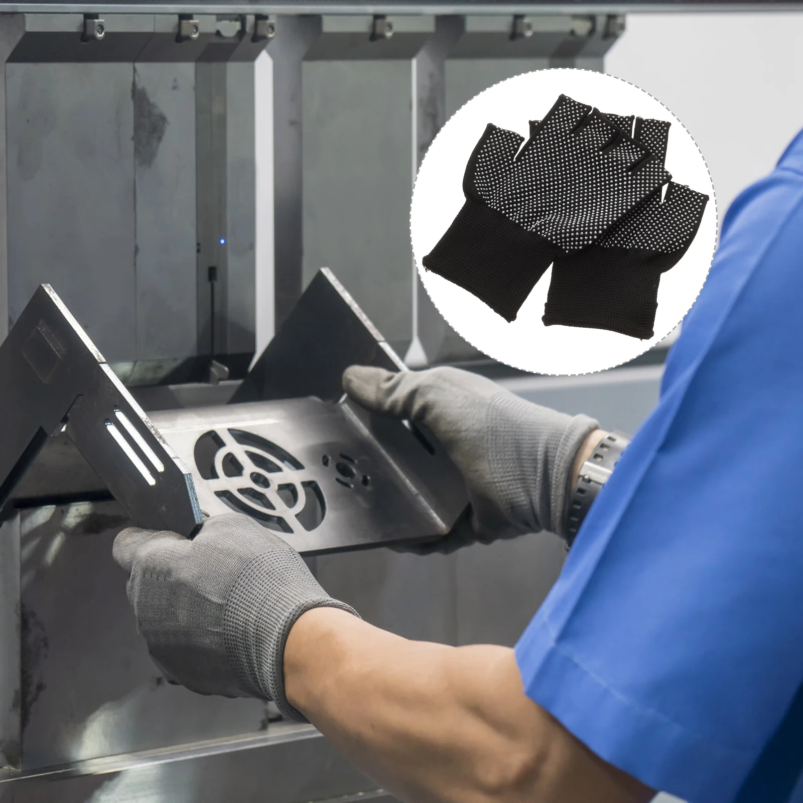 

15 Pairs Gloves Plastic for Industries Work Thin Section Men Working Multipurpose Safety and Women