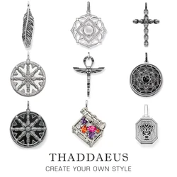 Pendant Skull Crown Cross of Life Ankh Scarab Karma Wheel Feather Lotus Tiger Maze Ethnic Lizard Jewelry Gift For Woman Men