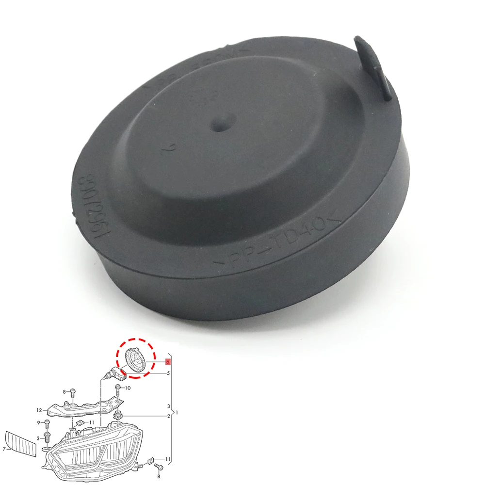 

Headlight Headlamp Back Bulb Seal Dust Cap Cover For VW Polo 6R 6C 9N Golf MK6 Passat B6 B7 B8 Phaeton Scirocco For Skoda FABIA