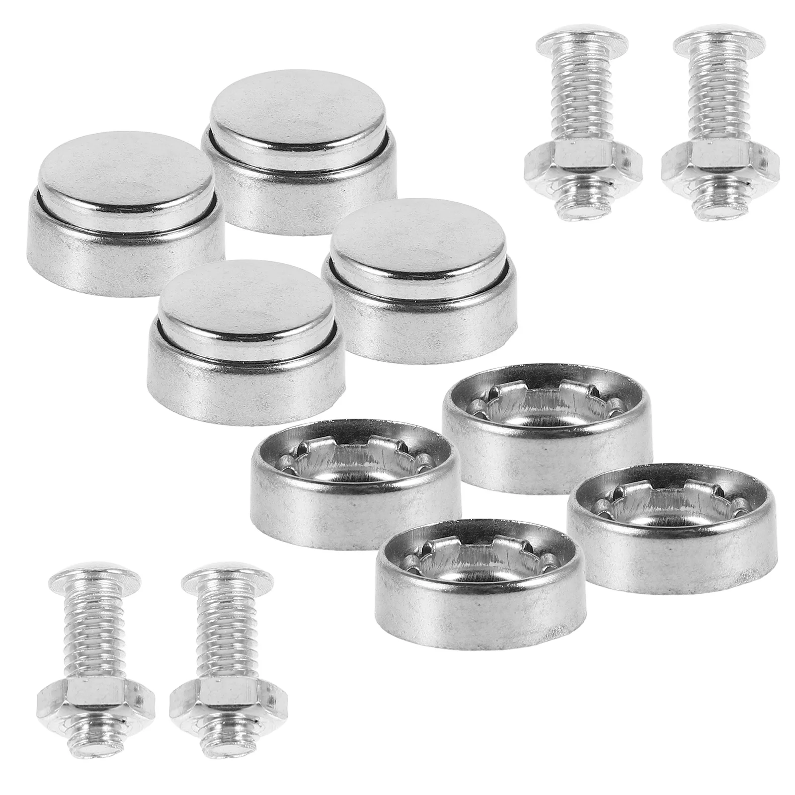 

1Set License Plate Screw Kit Anti Theft Security Screws Metal Bolts Decorative Car License Plate Screws Universal Fit