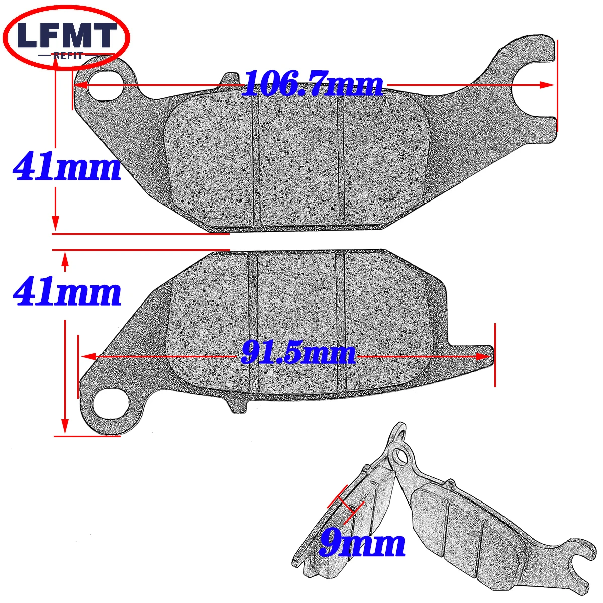 Motorcycle semi-metal disc brake pads For HONDA XL 125 V1/V2/V3/V4/V5/V6/V7/V8/V9/VA Varadero 2001-2011 CBR 150 R 2000-2003