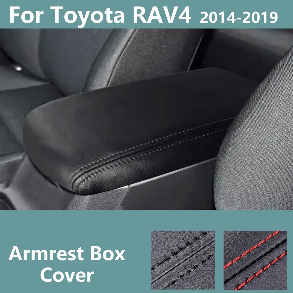 Car Console Armrest Box Cover For Toyota RAV4 RAV 4 2014 2015 2016 -2019 Armrest Storage lid Protection Cushion Pad Armrest Lid