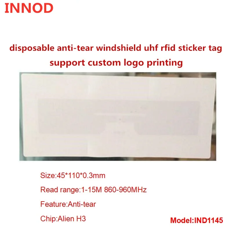 

Long distance1-15m control car UHF RFID tag 860-960mhz passive ISO18000-6C anti-dismantle Adhesive RFID Tag for vehicle sticker