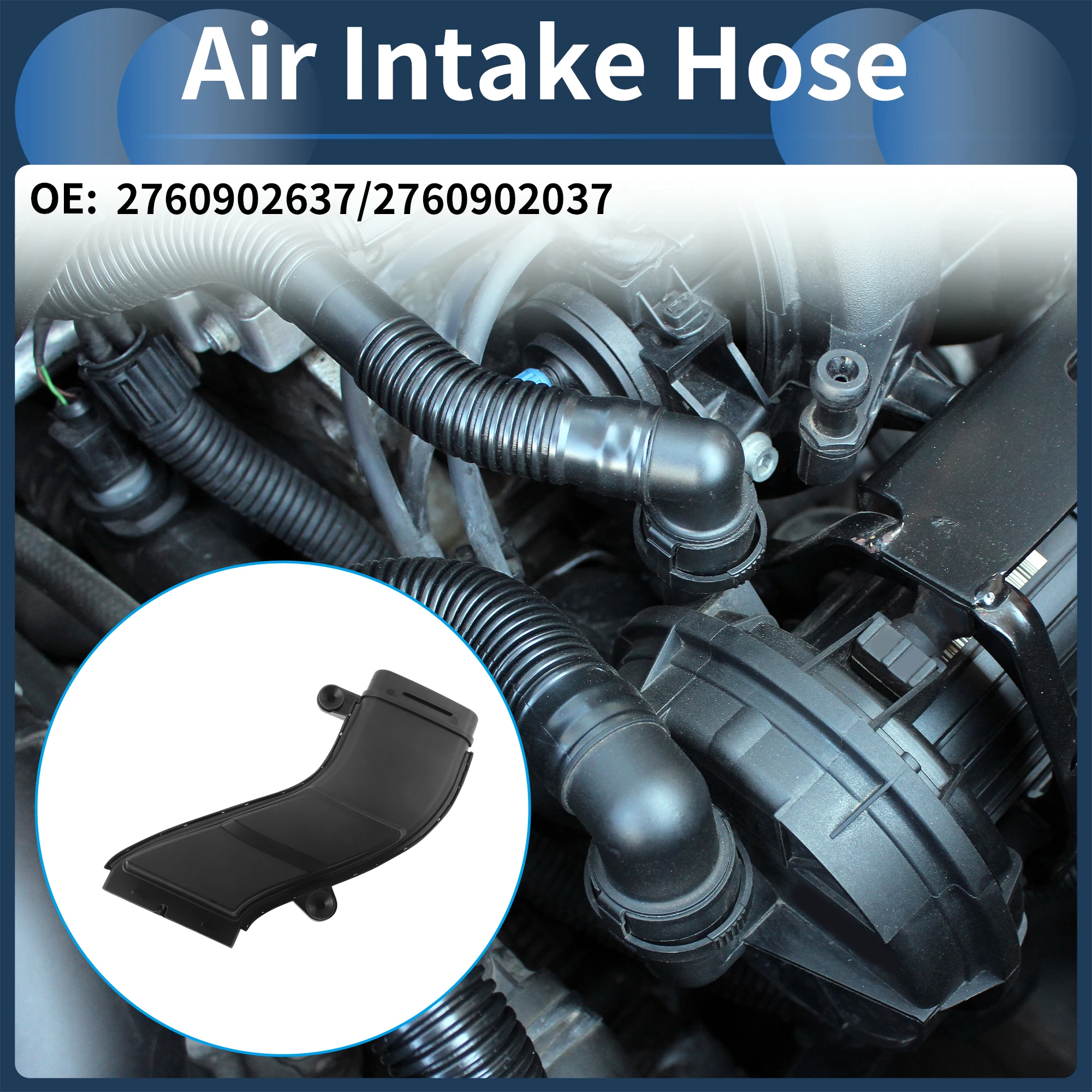 

X Autohaux Engine Air Intake Hose for Mercedes Benz Air Cleaner Intake Hose No.2760902637