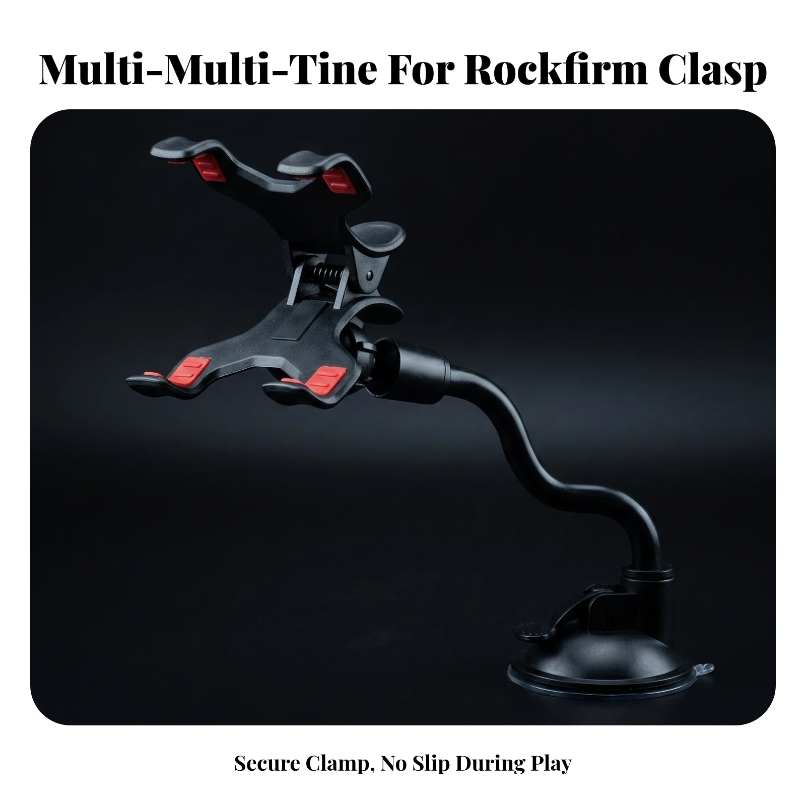 Gooseneck Phone Mount Handsunattended Suction Cup Mount Stand Stable for Streamers, Desk, Live Broadcasting