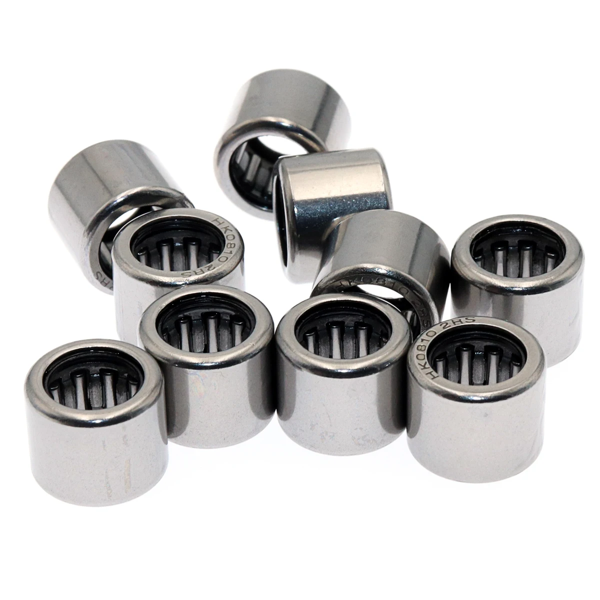 

10PCS DALUO HK0810.2RS 8x12x10 HK0810RS HK0810-2RS Drawn cup needle roller bearing with open ends and integral sealing