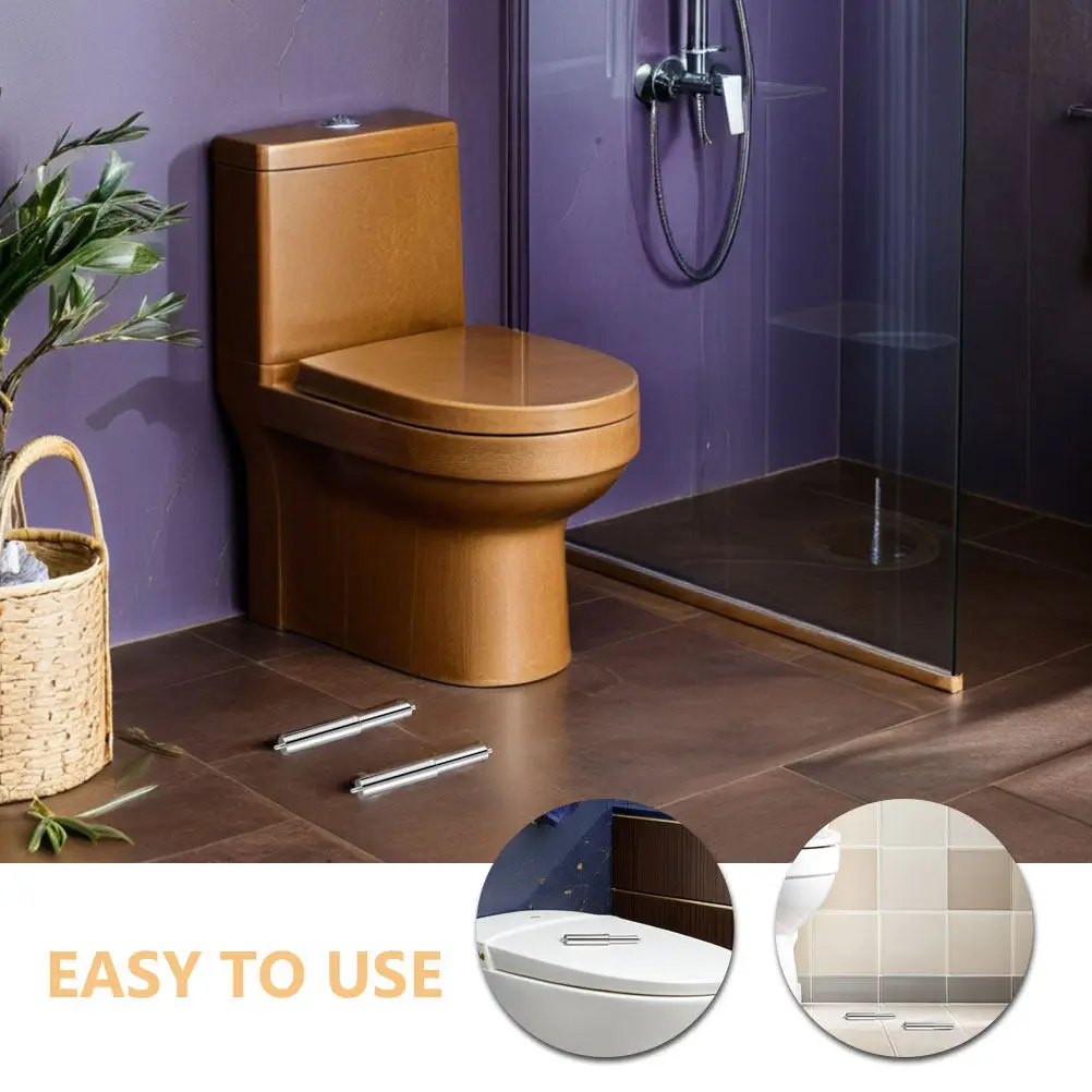 10Pcs Toilet Paper Holder Adjustable Spring-Loaded Roller Rod Stainless Steel Chrome Finish Universal Bathroom Tissue Dispenser