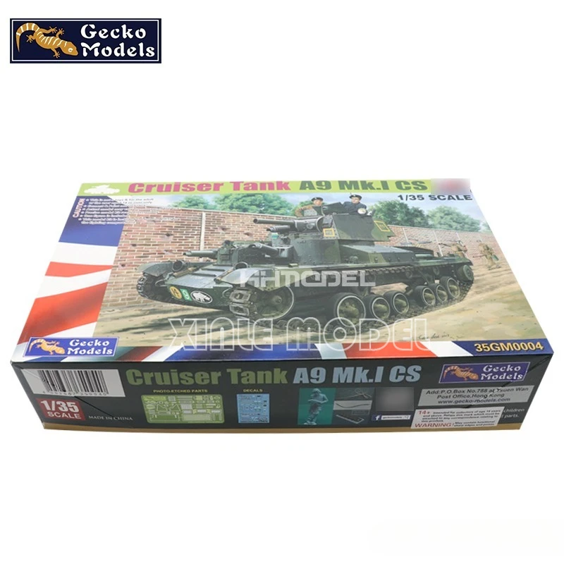 أبو بريص نموذج بناء مجموعات 1/35 35GM0004 المملكة المتحدة كروزر تانك A9 Mk.I CS الجندي الجمعية أطقم منمذجة ، لعبة عسكرية نموذج هواية