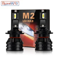 BraveWay 16000LM Bombillas de faros LED H1 H3 H4 LED H7 LED H11 H8 H9 HB3 HB4 faro para coches Turbo bombillas LED 12V Luz Accesorios de coche