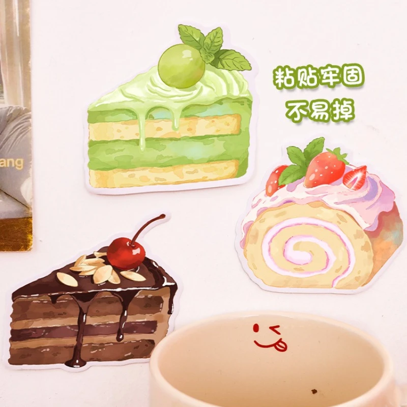 Kawai Stationery Ins Cute Simulation Cake Sticky Note Student Message Paper Cartoon High Value Can Be Pasted N Times Lovely
