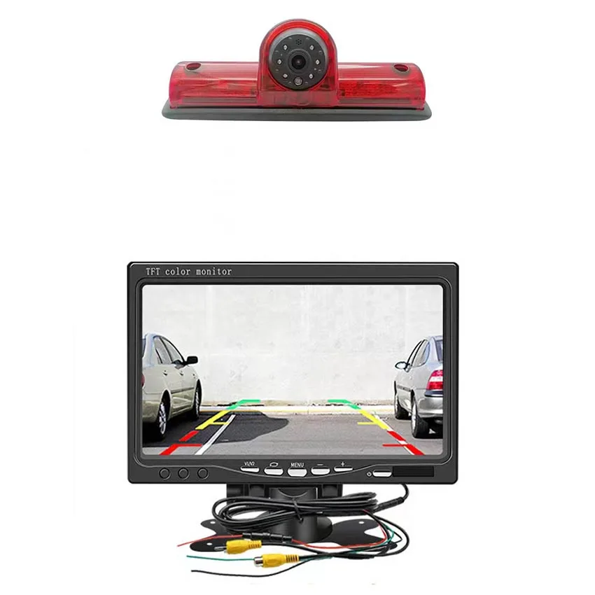 

HD Car rear view camera +7"Monitor for Nissan NV1500/2500/3500 S SV SL Cargo Vans Transporter 2011-2021 High Level Brake Light