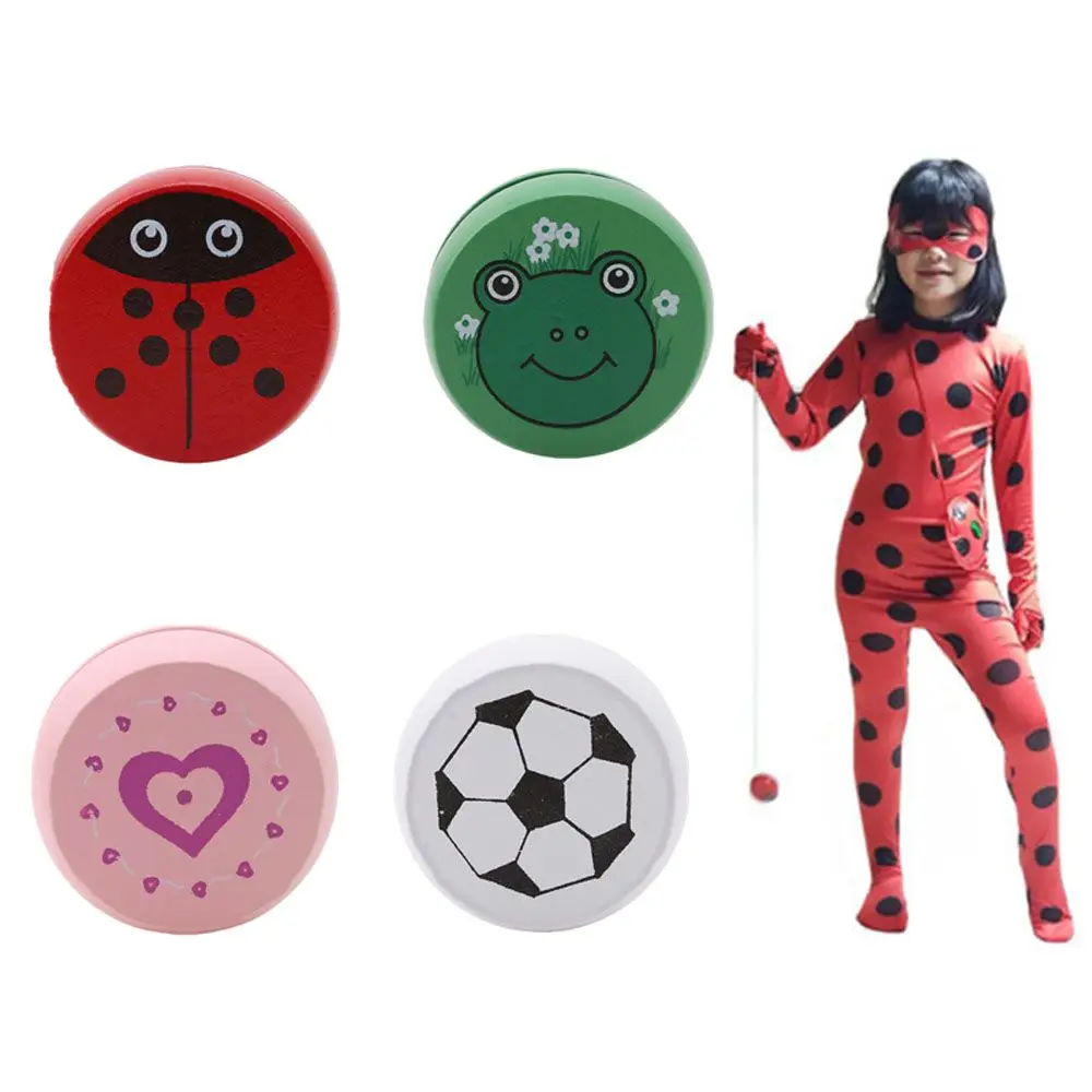 Cute   Wooden For Children Yo Yo ball Ladybug Yoyo  Yo-Yo