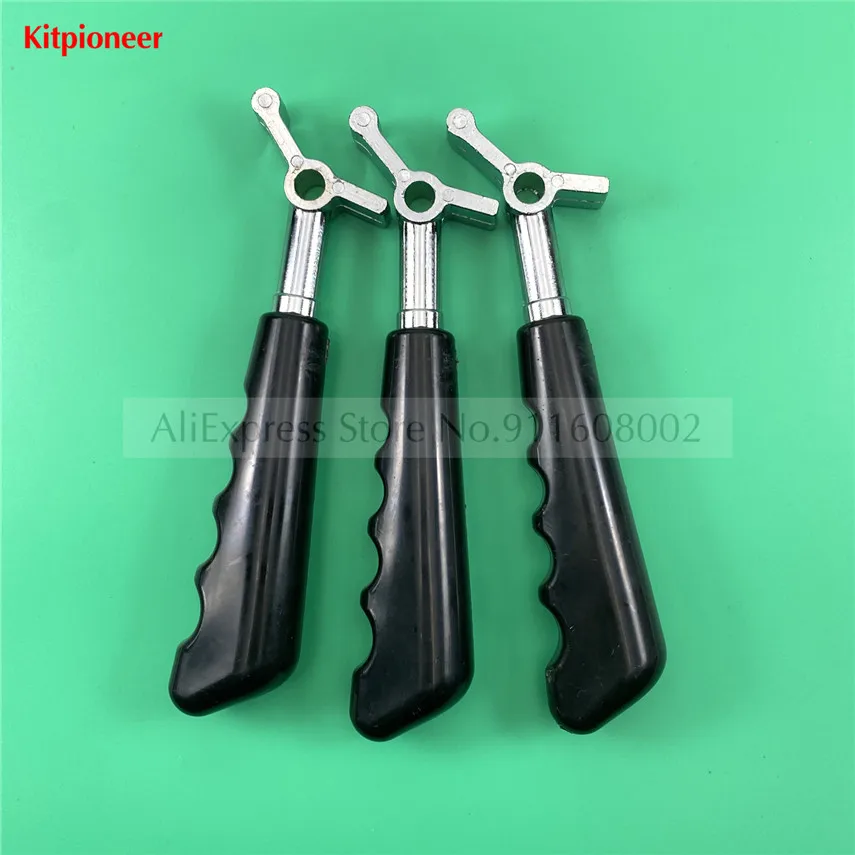 

Three Plastic Metal Handles Black Color New Metal Handles Fittings Of Soft Ice Cream Machines Accessories 3 In 1