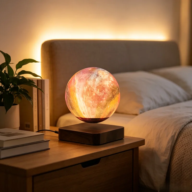 HC NT Magnetic Levitating Ball Star Night Lamp 3 Colors Touch Control Floating Starry Sky LED Lamp Home Decor