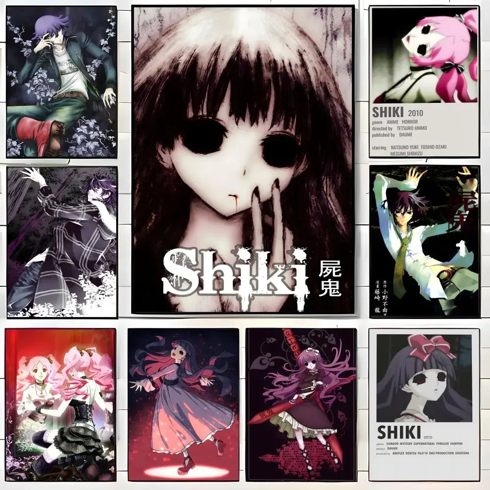 Anime S-ShikiS Poster Self-adhesive Art Waterproof Paper Sticker Coffee House Bar Room Wall Decor