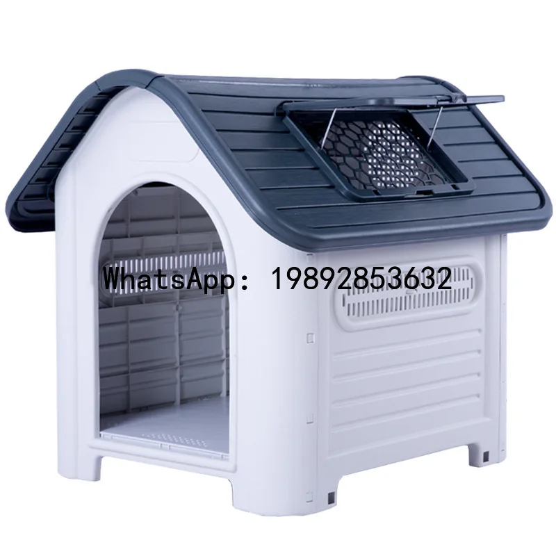 

XL-1 Four Seasons Universal Small House Rainproof Plastic Kennel Cage Outdoor Waterproof Kennel House