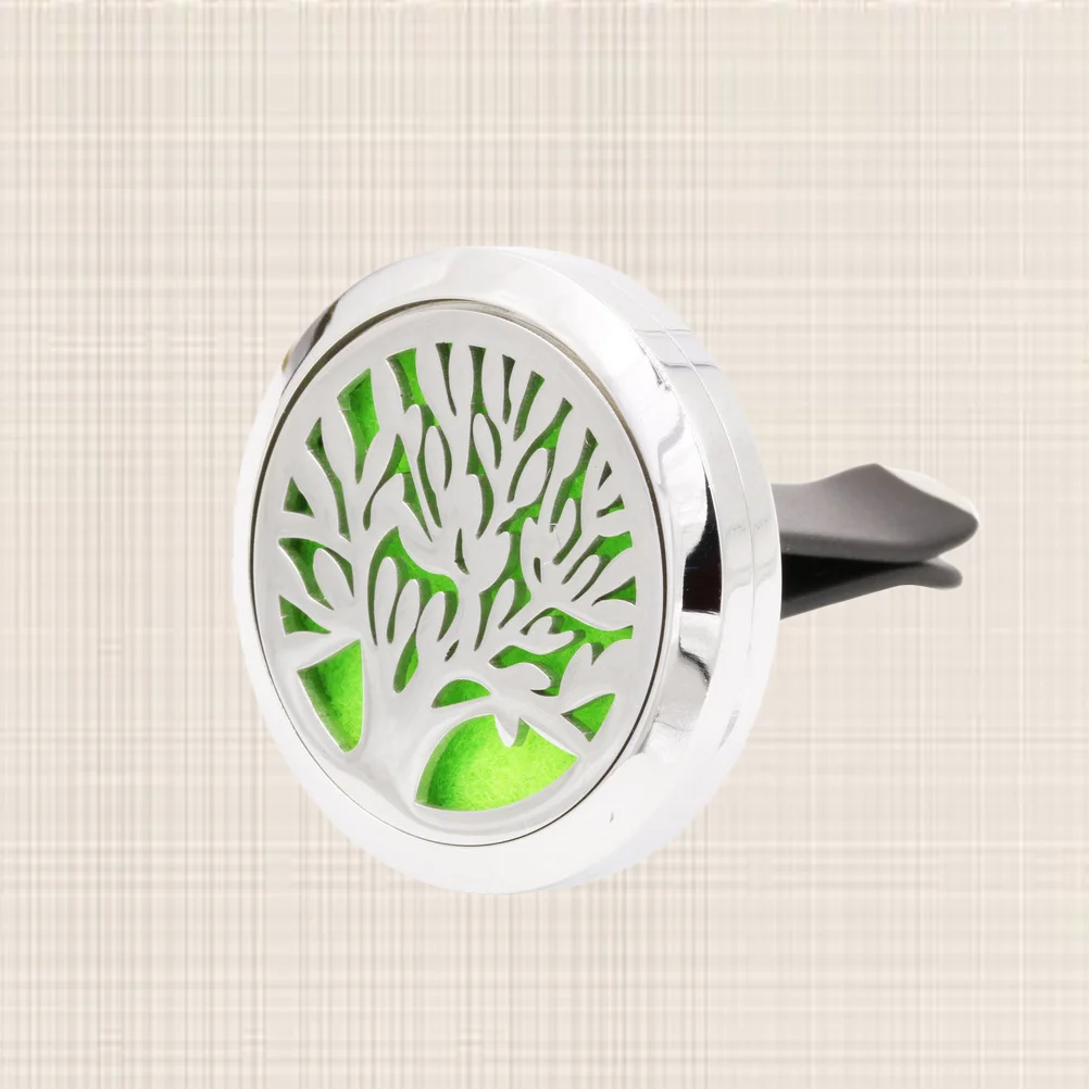 

Car Air Freshener Clip Mini Aromatherapy Diffuser For Car Home Office Bathroom Vent Stainless Steel Locket Random Color