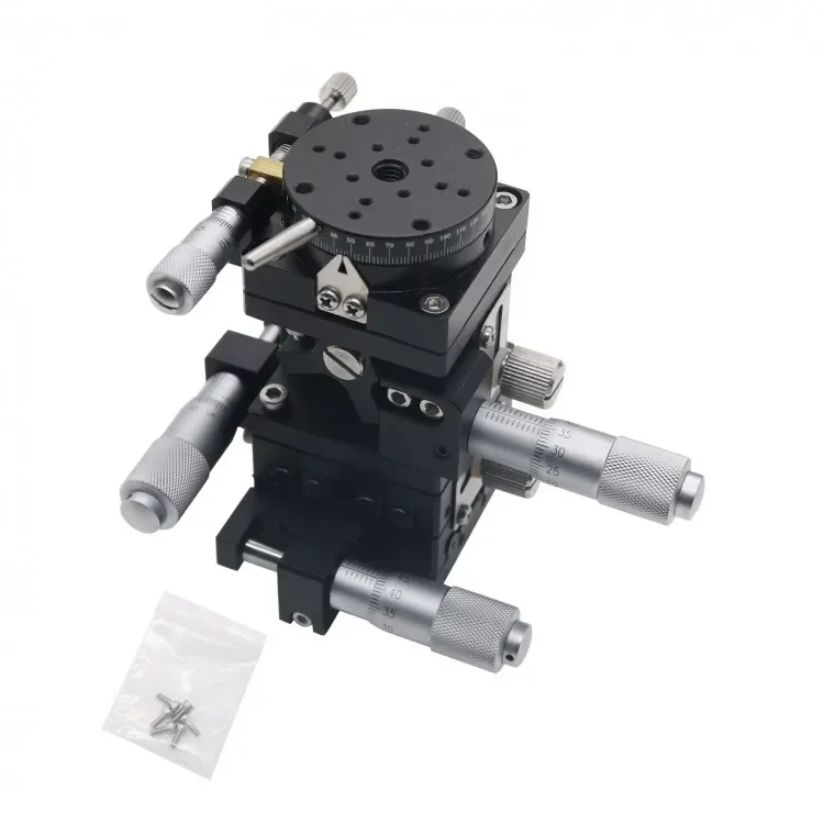 

2026 40*40mm 4 Axis XYZR Trimming Platform Manual Linear Stages Sliding Table Linear Stage Actuator