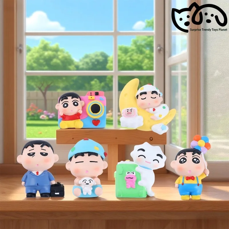 

Crayon Shin Chan New Little Star Magnetic Fridge Magnet Blind Box Cute Cartoon Sticker Women Birthday Gift Kitchen Decoration