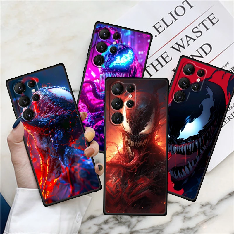 

Venom Cool Marvel Popular For Samsung Galaxy S24 S23 S22 S21 S20 FE S10 S10E Plus Ultra Pro Lite 5G Black Funda Phone Case