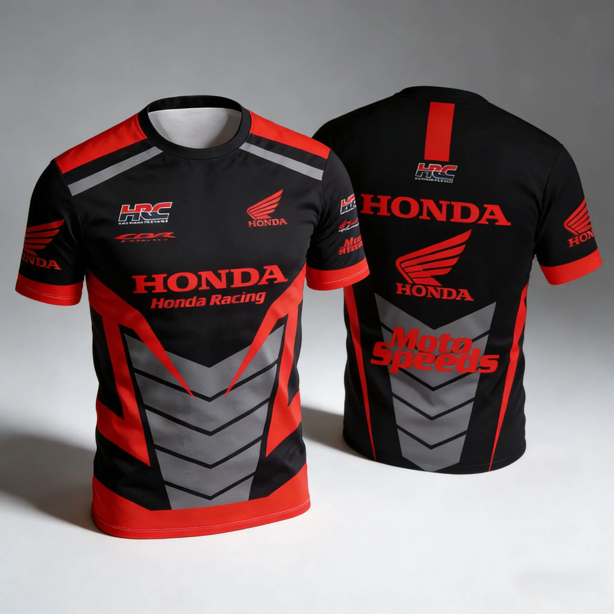 

Honda Moto Speeds Short Sleeved Team Racing Merchandise Mens Tshirts Racing Sports Casual Short Sleeved Fans Watching The Race
