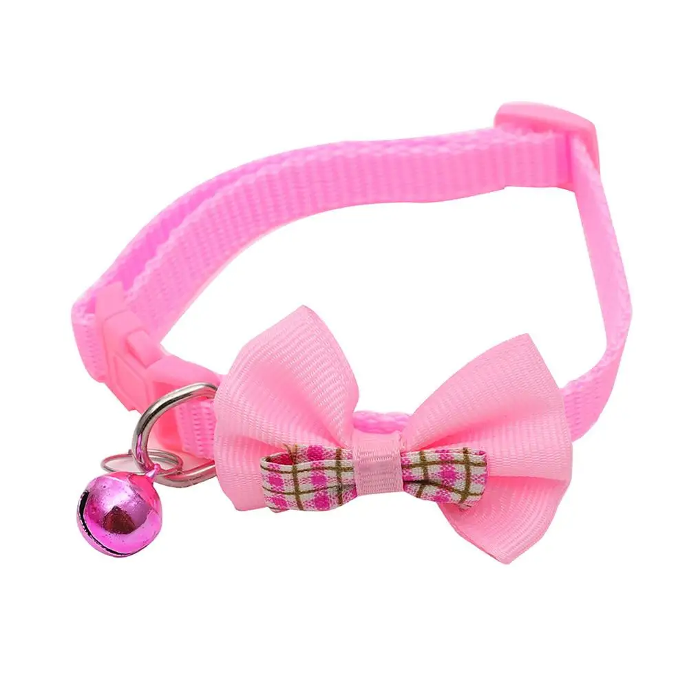 Cotton Cat Collar Puppy Bow Tie Kitten Safety Buckle Collar Adjustable Quick Release Pet Supplies Dog Collar Cat Accessories