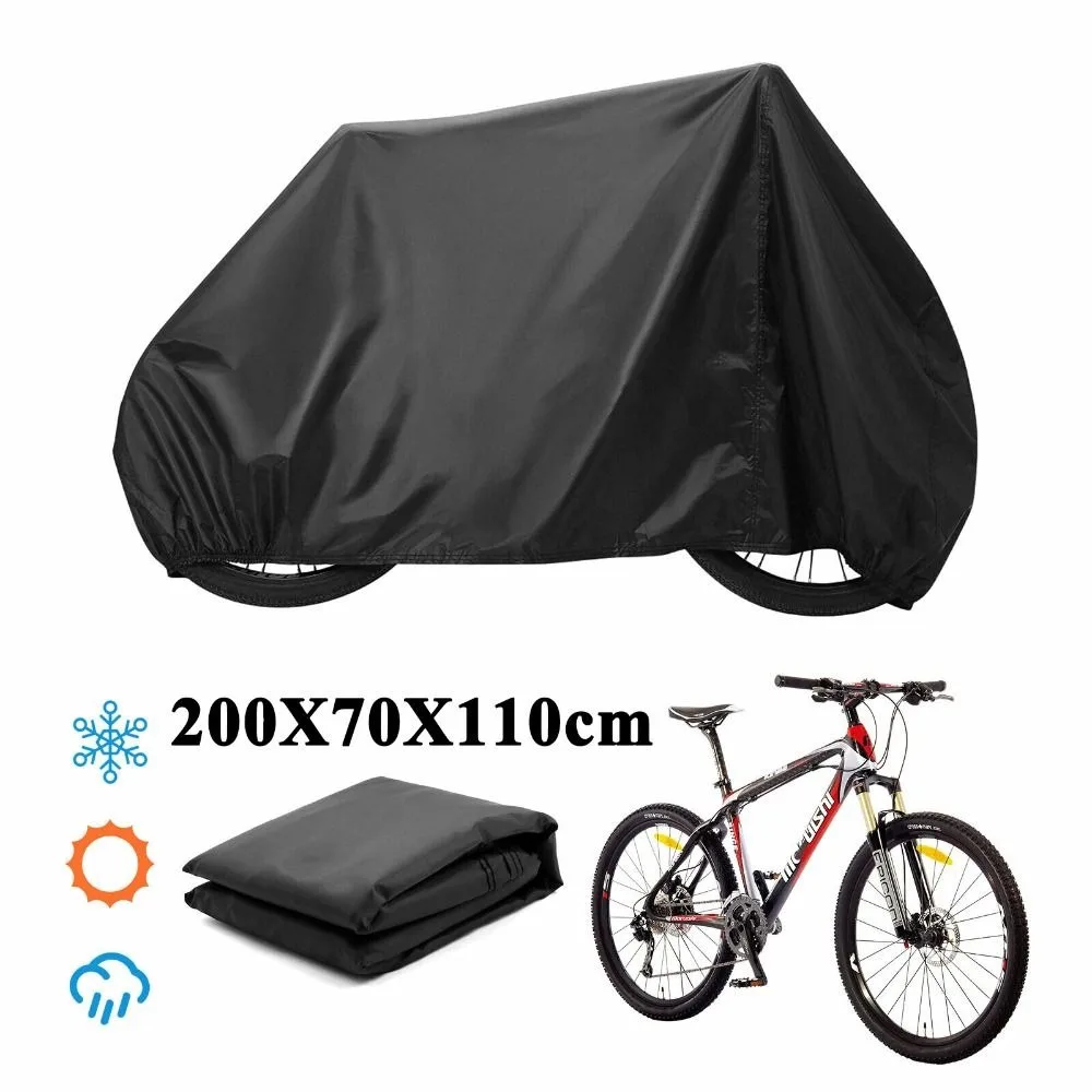 

Прочный чехол для велосипеда с защитой от ультрафиолета, водонепроницаемый солнцезащитный чехол для шоссейного велосипеда, многофункциональный чехол для горного велосипеда