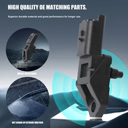 Pressure Sensor Turbo Field Sensor Boost Pressure Manifold for 1007 206 307 407 CC SW 607 807 2004-2014 9639469280 1231463