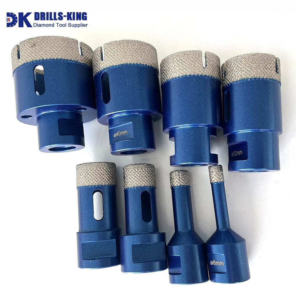 

DRILLS-KING Diamond Drilling Core Bit Hole Saw Drill Bits Cutter 6-68mm For Ceramic Granite Marble Stone Concrete U-Groove Tooth