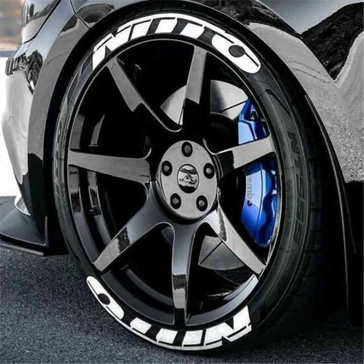 Car Letters are Suitable for NITTO Stickers Installed on the Tires for Car tire Decoration Stickers for Easy Installation