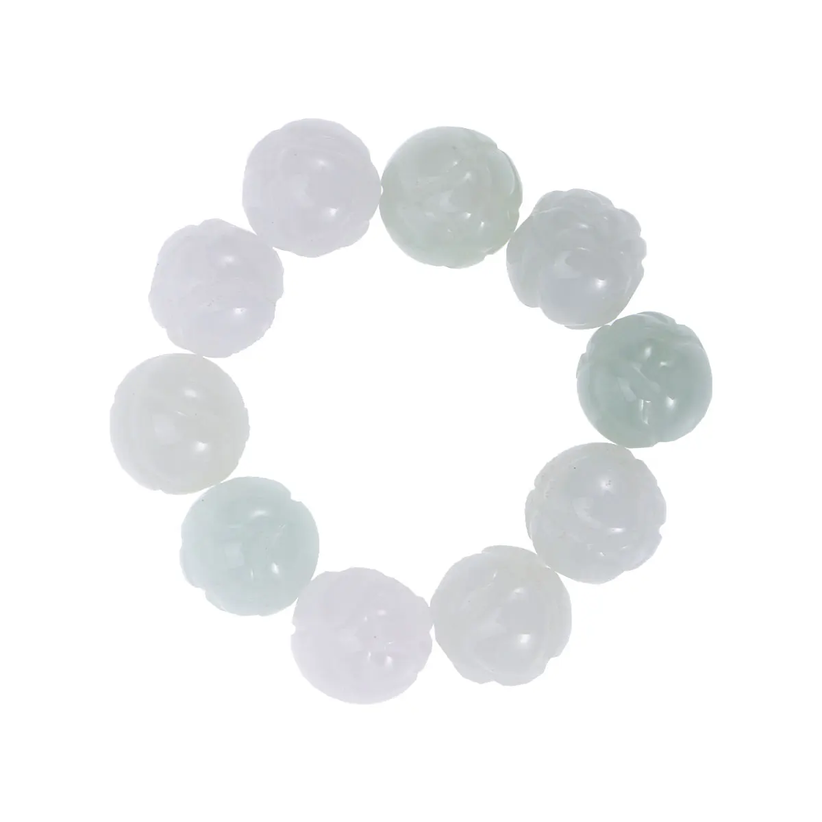 

10Pcs Long Lasting Colorful Jade Beads Lotus Flower Design for DIY Jewelry Making 10mm Jade Beads Beading Jewelry Set