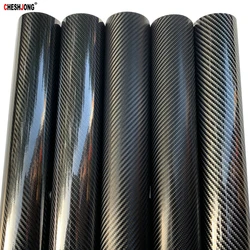 2D 3D 4D 5D 6D Carbon Fiber Vinyl Wrap Film  Waterproof Car Stickers Console Computer Laptop Skin Auto Motorcycle Accessories
