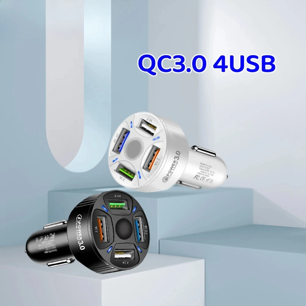 65 W Auto Quick Charge 3,0 Auto Ladegerät Zigarette Leichter Adapter Für Xiaomi 13 iPhone Samsung USB Schnelle Ladung buchse Steckdose