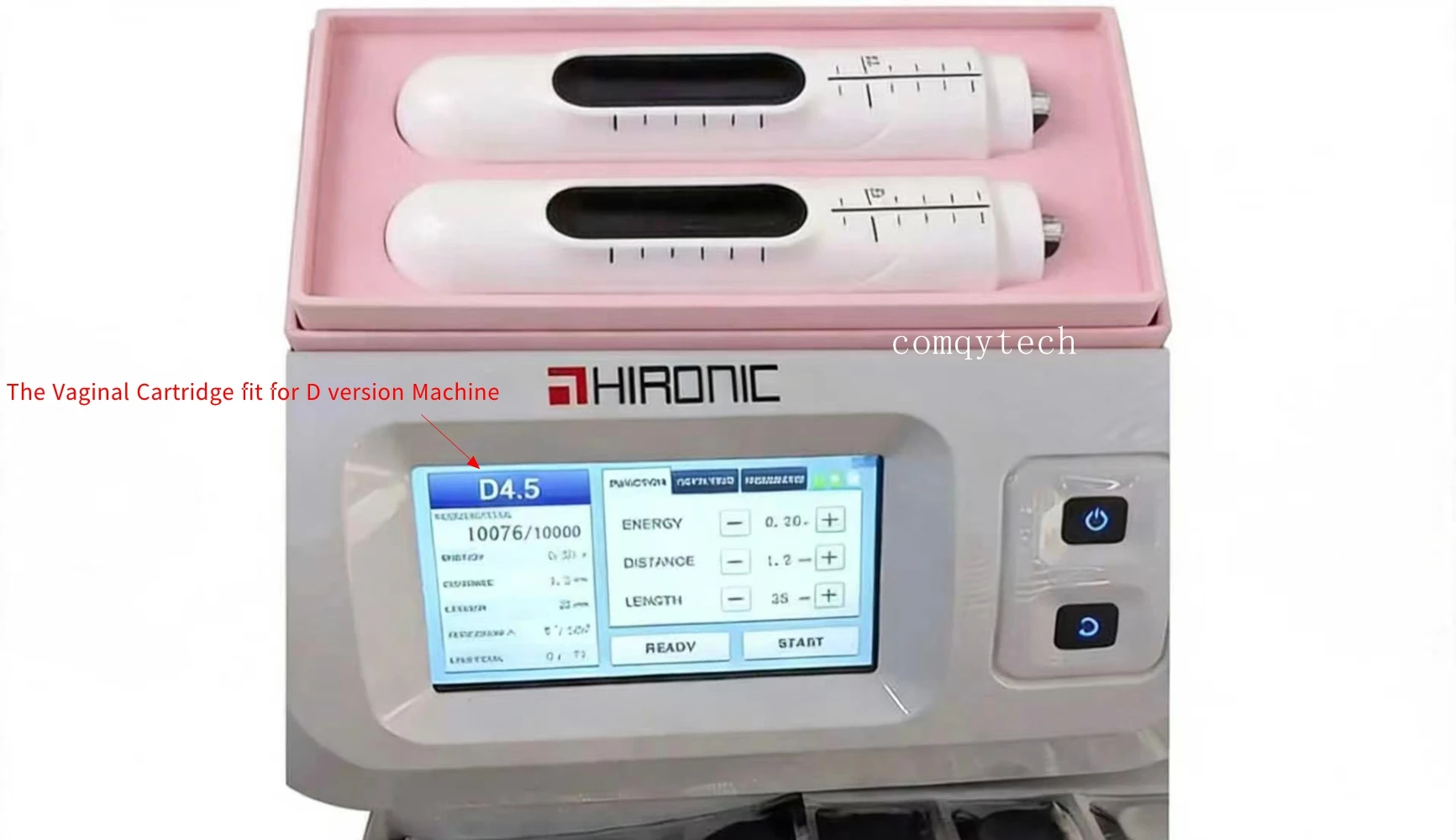 Version: D Vaginal HIFU Transducer 10000 Shots Cartridge /Handle/Test Tube Spare Parts for Privacy Skin Tightening Machine