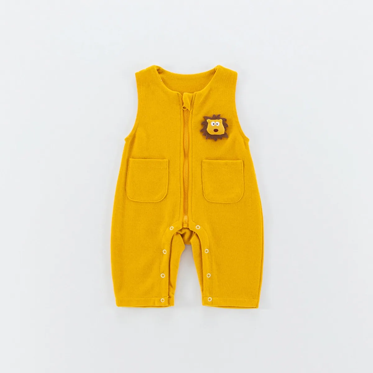 

Комбинезон без рукавов для новорожденных на весну и осень, одежда для малышей 6-18 месяцев, милый комбинезон с мультяшным принтом для мальчиков и девочек, модный уличный комбинезон для малышей