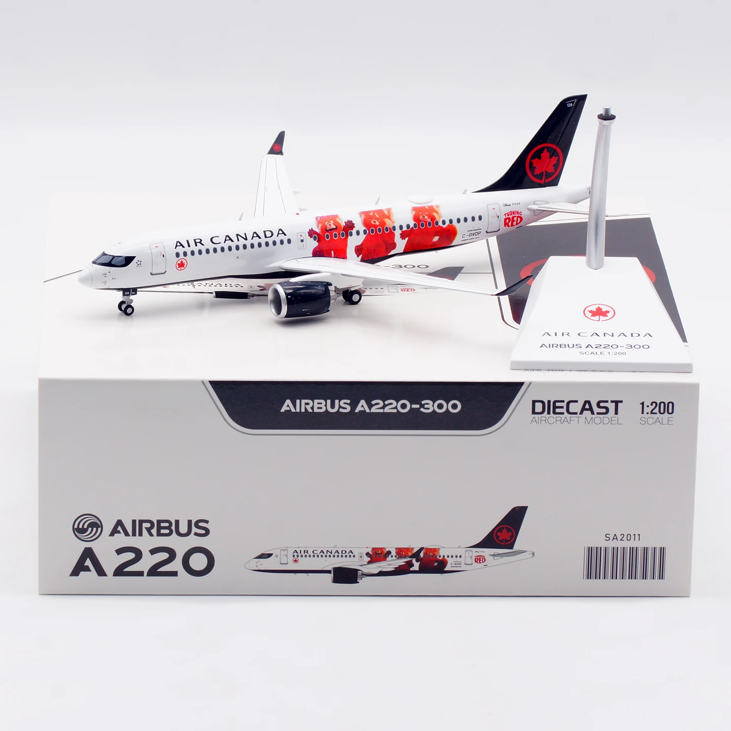 

SA2011 Alloy Collectible Plane Gift JC Wings 1:200 Air Canada "StarAlliance" Airbus A220-300 Diecast Aircraft Jet Model C-GVDP