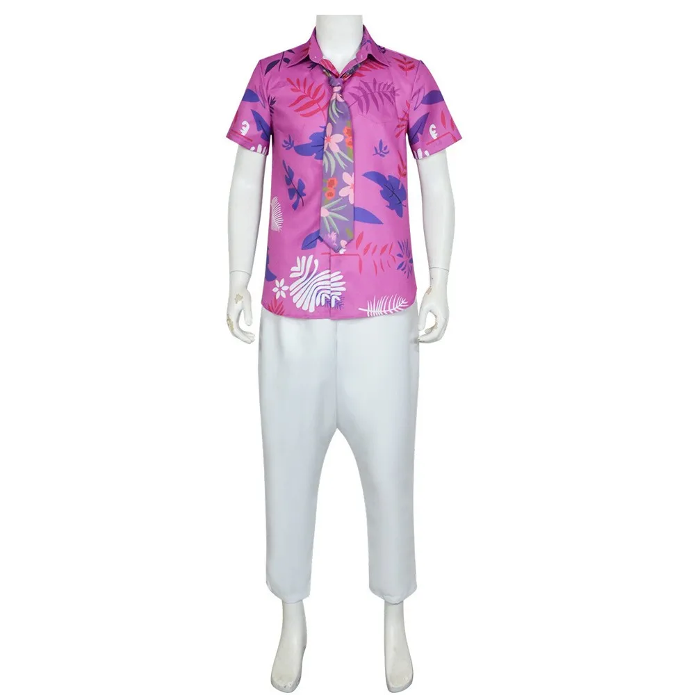 

Fulujiacos Nick Cosplay Costume Nick Outfit Pink Shirt Pants Hat Tie