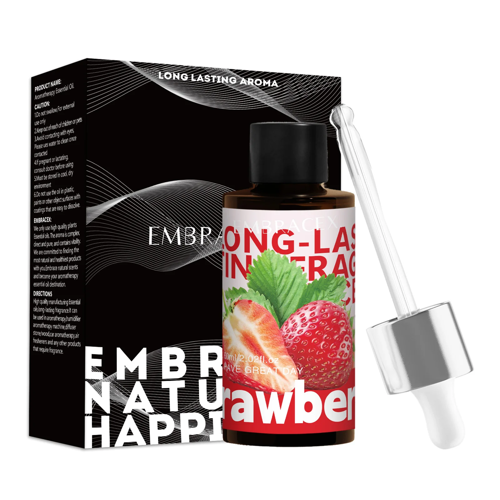 60ml Fragrance Oils | Strawberry Skincare Products |Strawberry Massage Oil Face Body Hair Soap Making Long Lasting Scent Gift