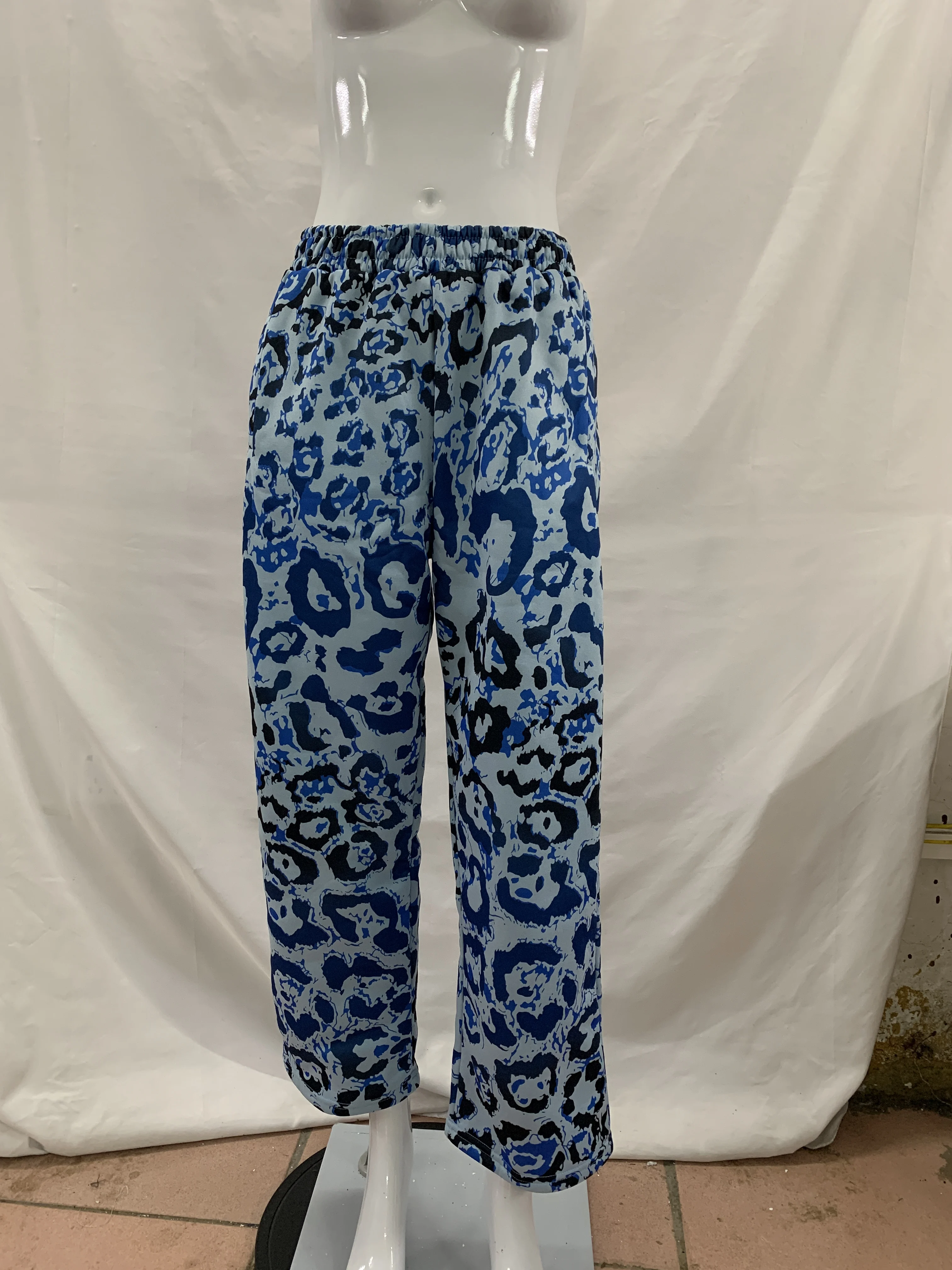 Kurzes Kapuzenpullover-Set mit Reißverschluss, weit geschnittene Jogginghose, vollständiger Leoparden-Print, Y2K-Street-Outfit für Mädchen, tägliches Layering-Wear – Detail 20