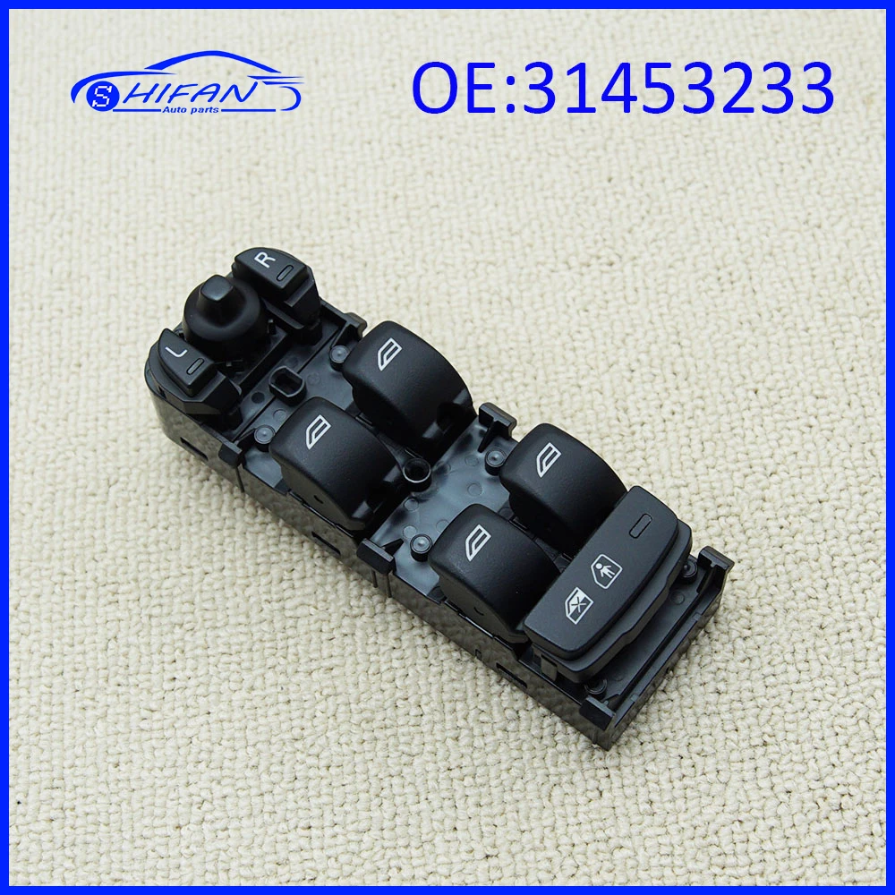 31453233 Automobile Left Front Window Glass Lift Switch Regulator Master Switch For Volvo S80 S80L V40 V70 XC70 Car Accessories